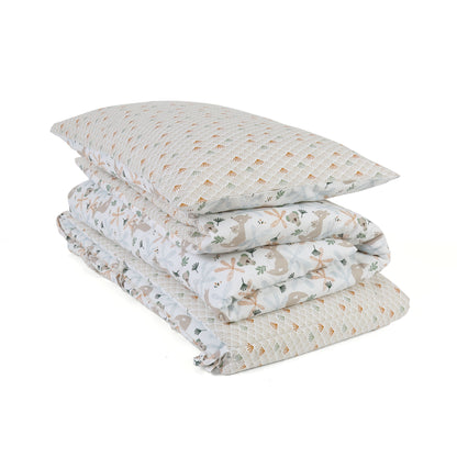 Koalaroo Organic Cotton Toddler 3 Piece All-in-One 4.0 Tog Quilt Bedding Set with Bumper