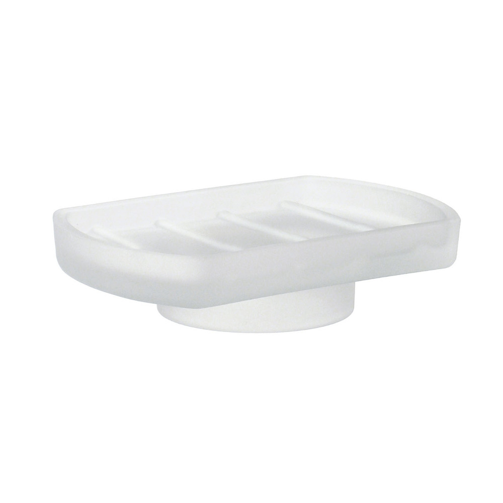 Smedbo Replacement Frosted Glass Soap Dish White L348