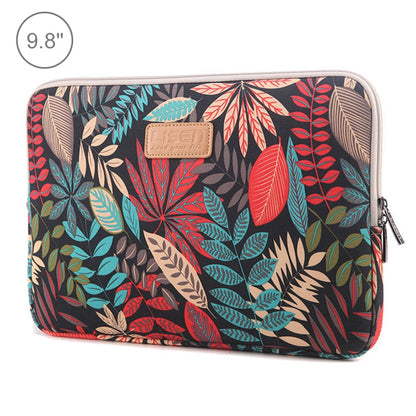 Lisen 9.8 inch Sleeve Case Colorful Leaves Zipper Briefcase Carrying Bag, 9.8 inch