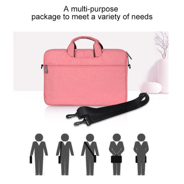 ST01S Waterproof Oxford Cloth Hidden Portable Strap One-shoulder Handbag for 14.1 inch Laptops, ST01S 14.1 inch Light Grey, ST01S 14.1 inch Dark Gray, ST01S 14.1 inch Navy Blue, ST01S 14.1 inch Black, ST01S 14.1 inch Pink