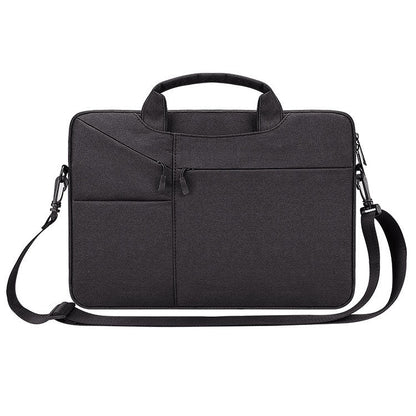 ST02S Waterproof Tear Resistance Hidden Portable Strap One-shoulder Handbag for 14.1 inch Laptops, with Suitcase Belt, ST02S 14.1 inch Black, ST02S 14.1 inch Dark Gray, ST02S 14.1 inch Pink, ST02S 14.1 inch Light Grey, ST02S 14.1 inch Navy Blue