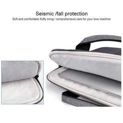 ST02S Waterproof Tear Resistance Hidden Portable Strap One-shoulder Handbag for 14.1 inch Laptops, with Suitcase Belt, ST02S 14.1 inch Black, ST02S 14.1 inch Dark Gray, ST02S 14.1 inch Pink, ST02S 14.1 inch Light Grey, ST02S 14.1 inch Navy Blue