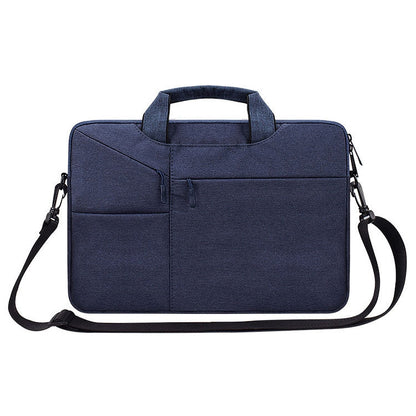 ST02S Waterproof Tear Resistance Hidden Portable Strap One-shoulder Handbag for 14.1 inch Laptops, with Suitcase Belt, ST02S 14.1 inch Black, ST02S 14.1 inch Dark Gray, ST02S 14.1 inch Pink, ST02S 14.1 inch Light Grey, ST02S 14.1 inch Navy Blue