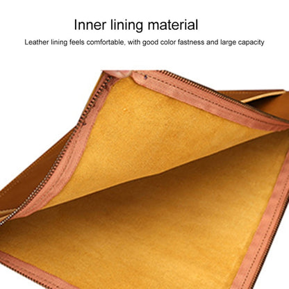 Universal Genuine Leather Business Zipper Laptop Tablet Bag For 15.4 inch and Below, 15.4 inch