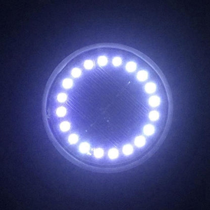 2 PCS 16 LEDs Solar Powered Buried Light Under Ground Lamp IP65 Waterproof Outdoor Garden Street Light, 16 LEDs