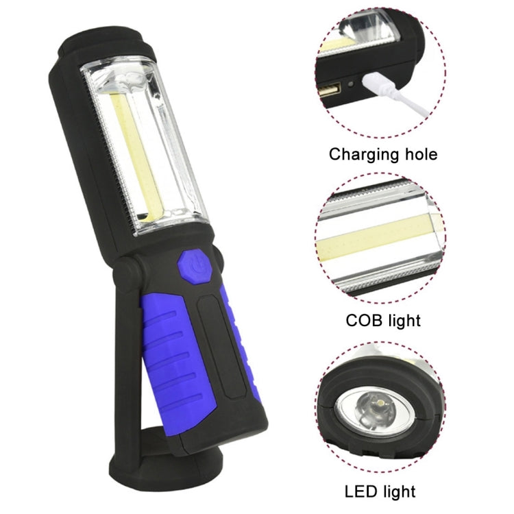 400 LM Multi-function USB Charging Portable Emergency Work Stand Light with Magnetic & 360 Degrees Swivel Hook