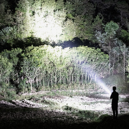 W590 P50 10W Rechargeable Strong LED Flashlight 4-Modes Outdoors Searchlight with Tripod, W590 P50