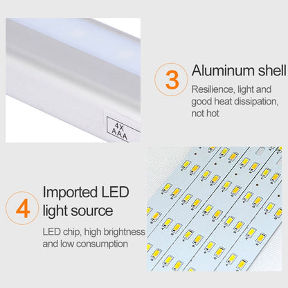 0.8W 10 LEDs Warm White Light Narrow Screen Intelligent Human Body Sensor Light LED Corridor Cabinet Light, USB Charging Version, 0.8W 10 LEDs Warm White