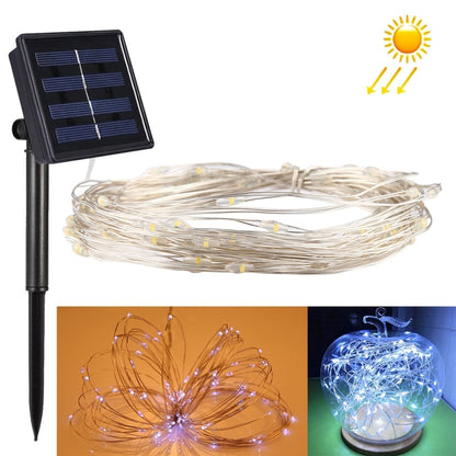 20m 200 LEDs SMD 0603 Solar Panel Silver Wire String Light Fairy Lamp Decorative Light, DC 5V, 20m 200 LEDs Colorful Light, 20m 200 LEDs White Light