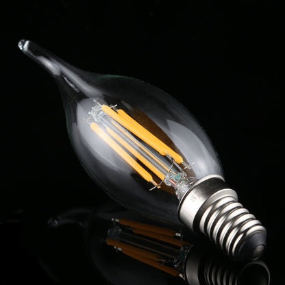C35 E14 4W 4 LEDs 300 LM 3000K Dimmable Retro LED Filament Light Bulb Energy Saving Light, AC 220V, Long Tail E14 4W 220V Warm White, Long Tail E14 4W 220V White Light