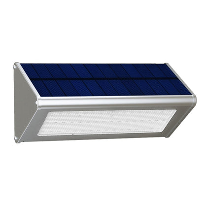 800 LM 48 LEDs SMD 2835 Sensor Triangle Energy Saving Wall Light with Solar Panel and Hidden Switch for Garden / Courtyard / Outdoor Camping(Silver)