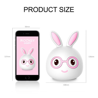 Creative Battery Powered LED Decoration Lamp Novelty Gift, Smile Pink Rabbit/Battery-Powered, Smile Blue Rabbit/Battery-Powered, Happy Pink Rabbit/Battery-Powered, Happy Blue Rabbit/Battery-Powered