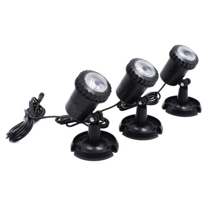 3 In 1 Red Green Blue Light Lawn Insertion Pool Diving Solar Spotlight, Red Green Blue Light
