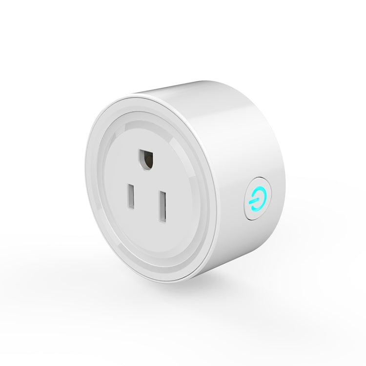 10A Round Shape WiFi Mini Plug APP Remote Control Timing Smart Socket Works with Alexa & Google Home, AC 100-240V, US Plug, 10A US Plug(Round Shape)