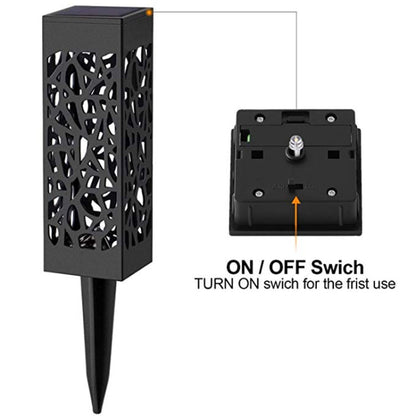 Outdoor Hollowing Out Solar Energy Garden Lawn Lamp
