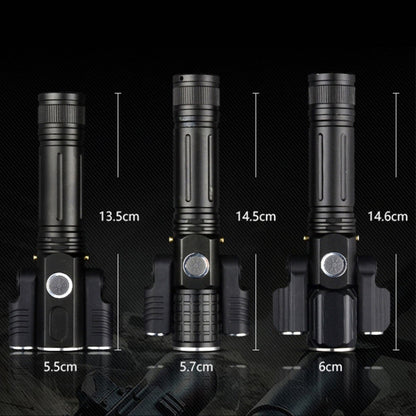 KS-737 USB Charging Waterproof T6+XPE Zoomable LED Flashlight with 4-Modes, KS-737