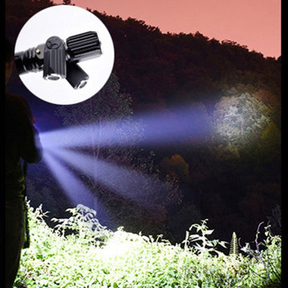 KS-737 USB Charging Waterproof T6+XPE Zoomable LED Flashlight with 4-Modes, KS-737