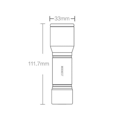 Original Xiaomi Youpin BEEBEST Portable Flashlight，Support Three-gear Mode, BEEBEST