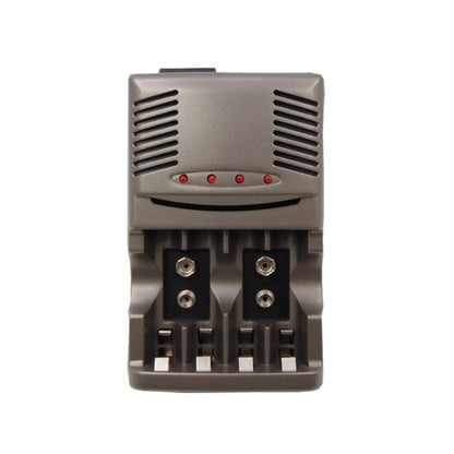 AC 100-240V 4 Slot Battery Charger for AA & AAA & 9V Ni-MH Battery, EU Plug