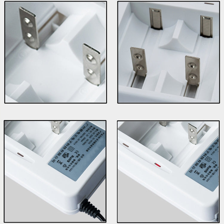 AC 220V 2 Slot Battery Charger for AA & AAA & C / D Size Battery, CN Plug