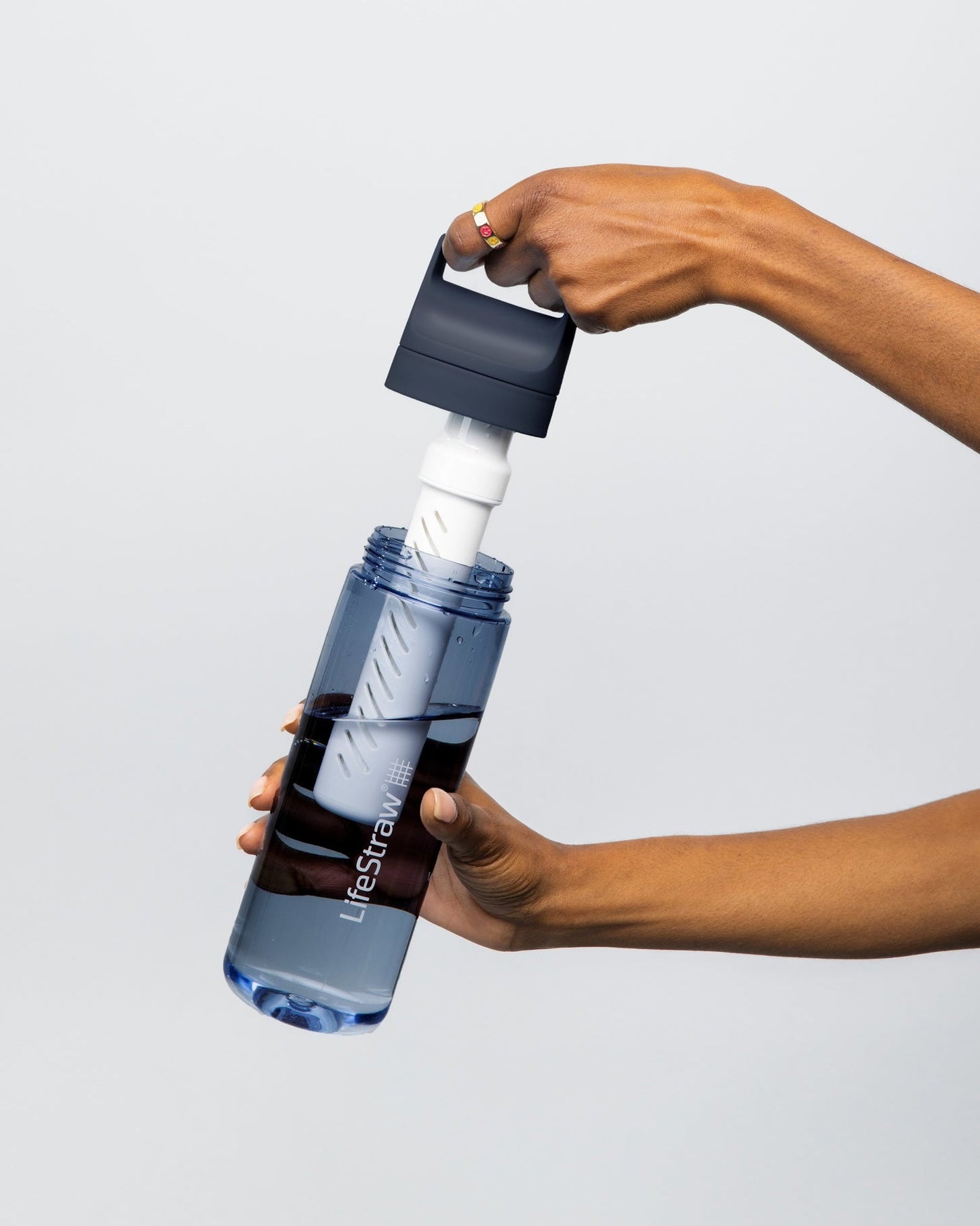 LifeStraw Go 650ml Filter Bottle - Aegean Sea Tritan Renew