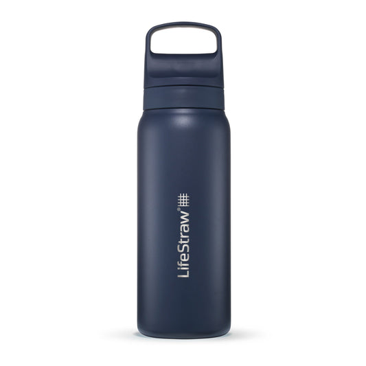 LifeStraw Go Stainless Steel 700ml Filter Water Bottle - Agean Sea