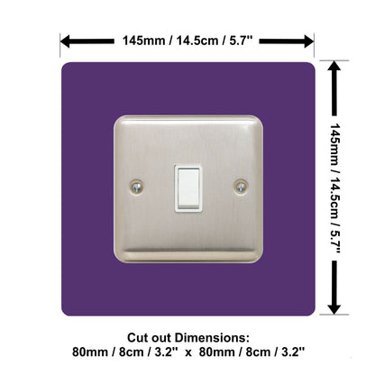 Single Light Switch Surround, square