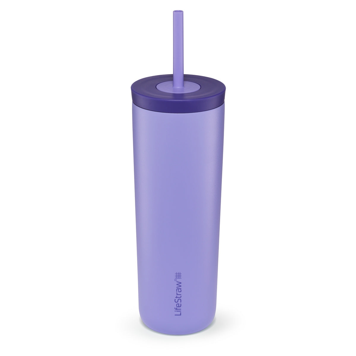 Lifestraw Go Stainless Steel Water Filter Tumbler - 500ml Thistle Purple