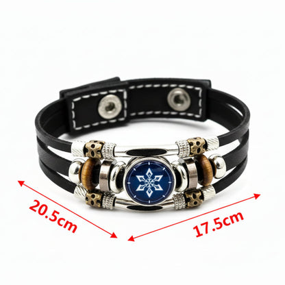 Men's Charm Leather Bracelet Impact Leather