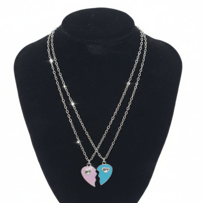 Honey Love Couple Pendant Necklace – Romantic Matching Jewelry Gift for Him & Her
