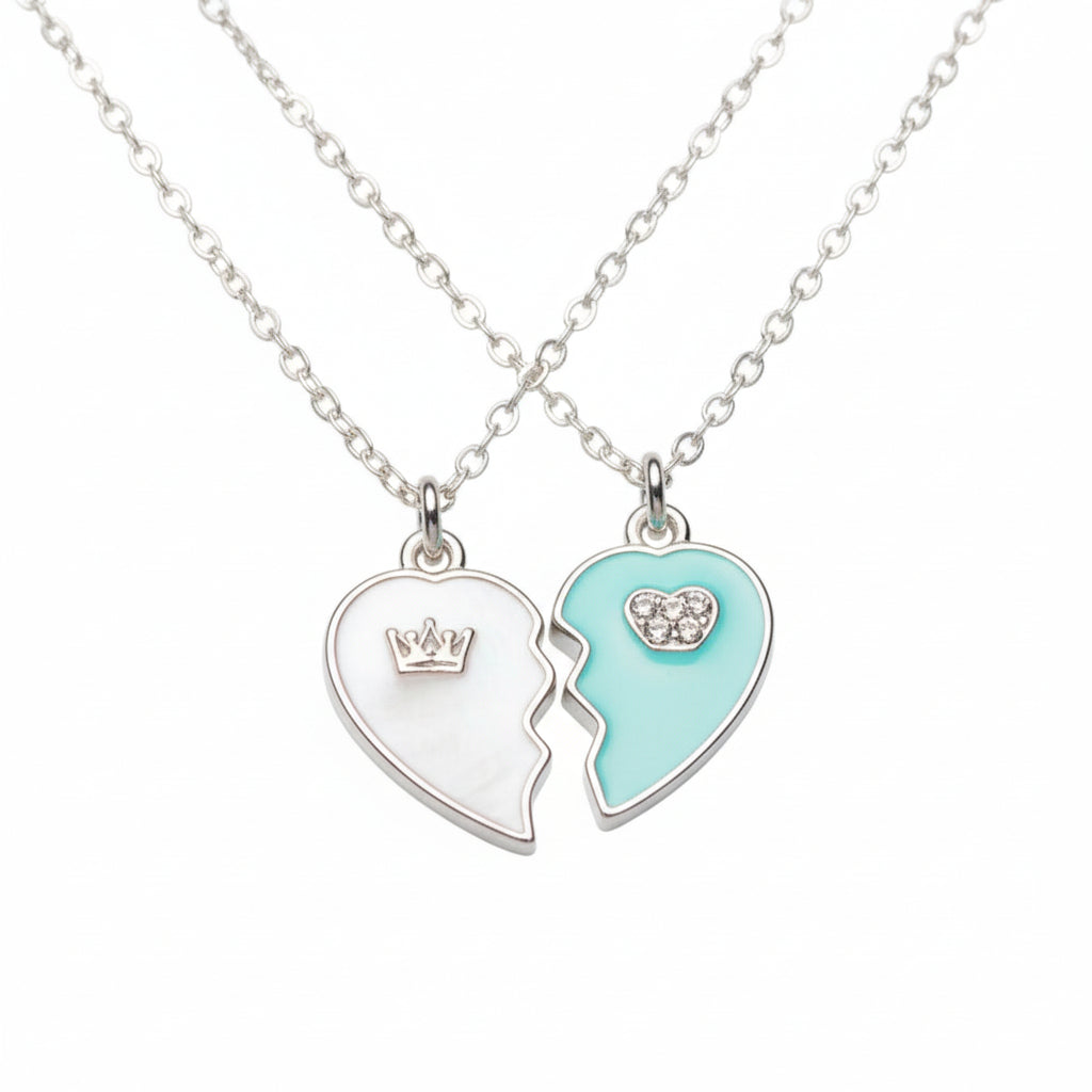 Honey Love Couple Pendant Necklace – Romantic Matching Jewelry Gift for Him & Her