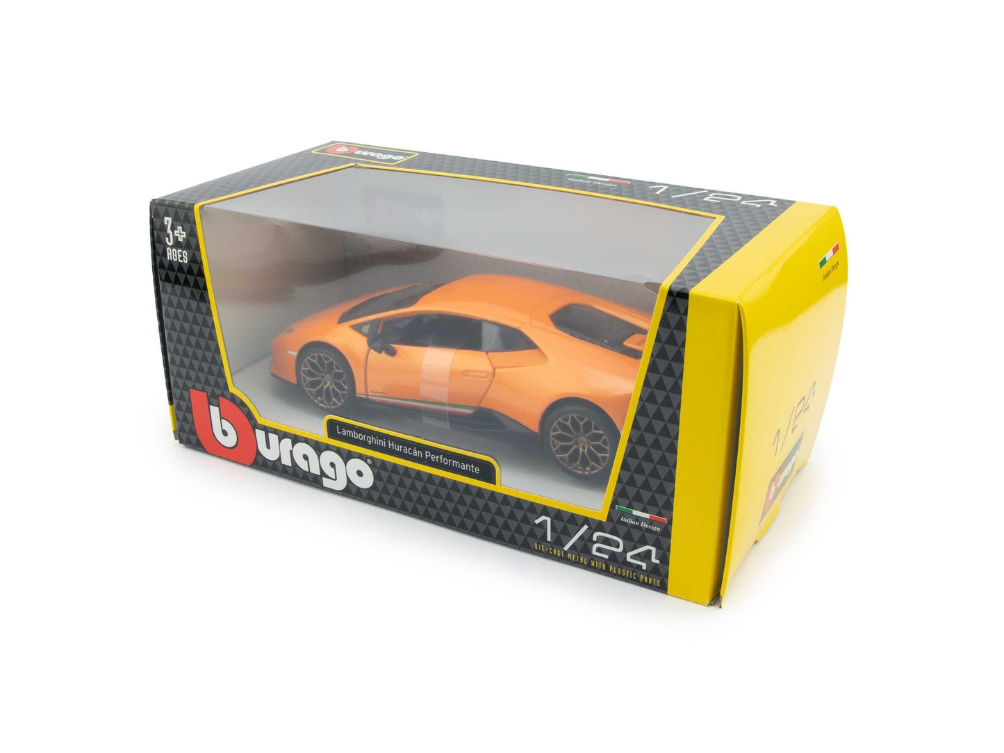 Lamborghini Huracan Performante Orange 1:24 Scale Bburago Diecast Model Car