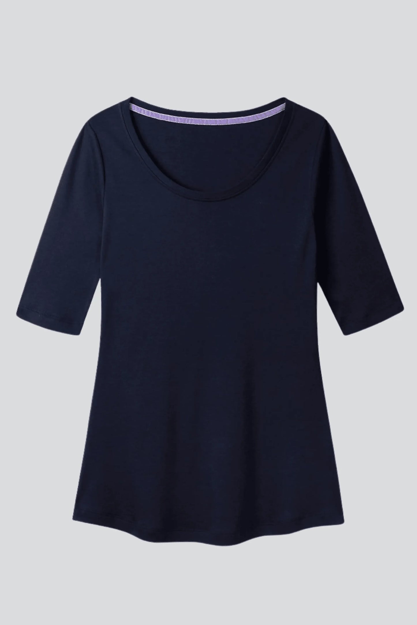 Half Sleeve Cotton Modal Scoop Neck T-Shirt