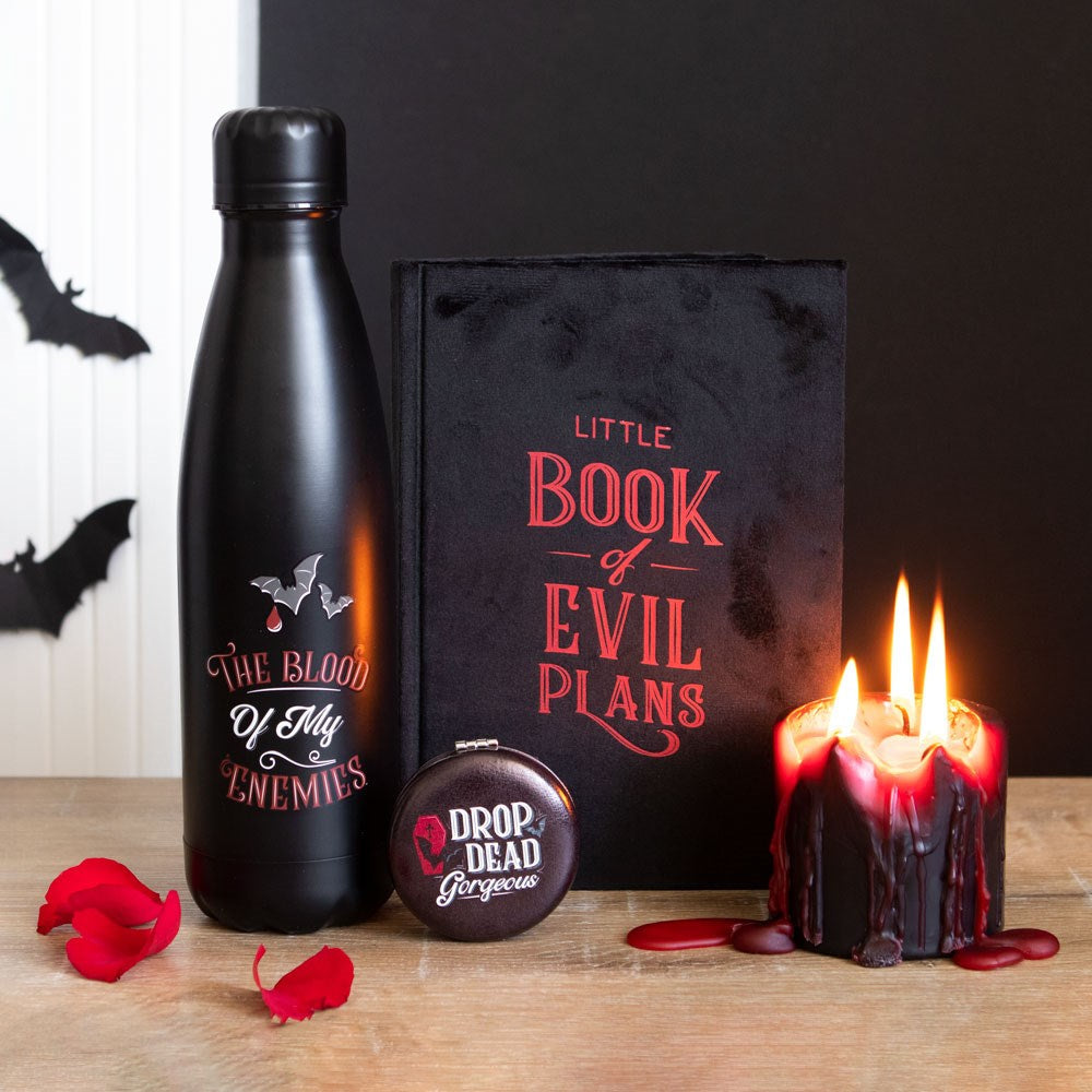 Gothic Gifts Little Book Of Evil Plans Velvet A5 Notebook