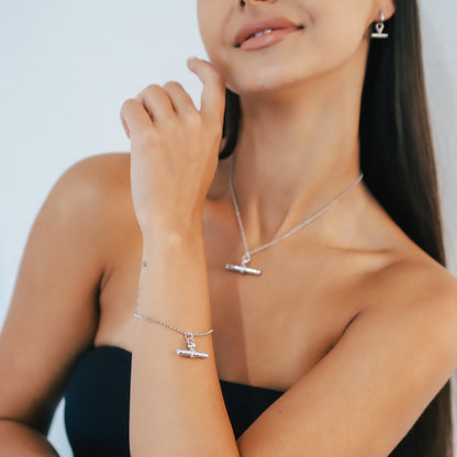 Wren T-Bar Necklace | 925 Sterling Silver
