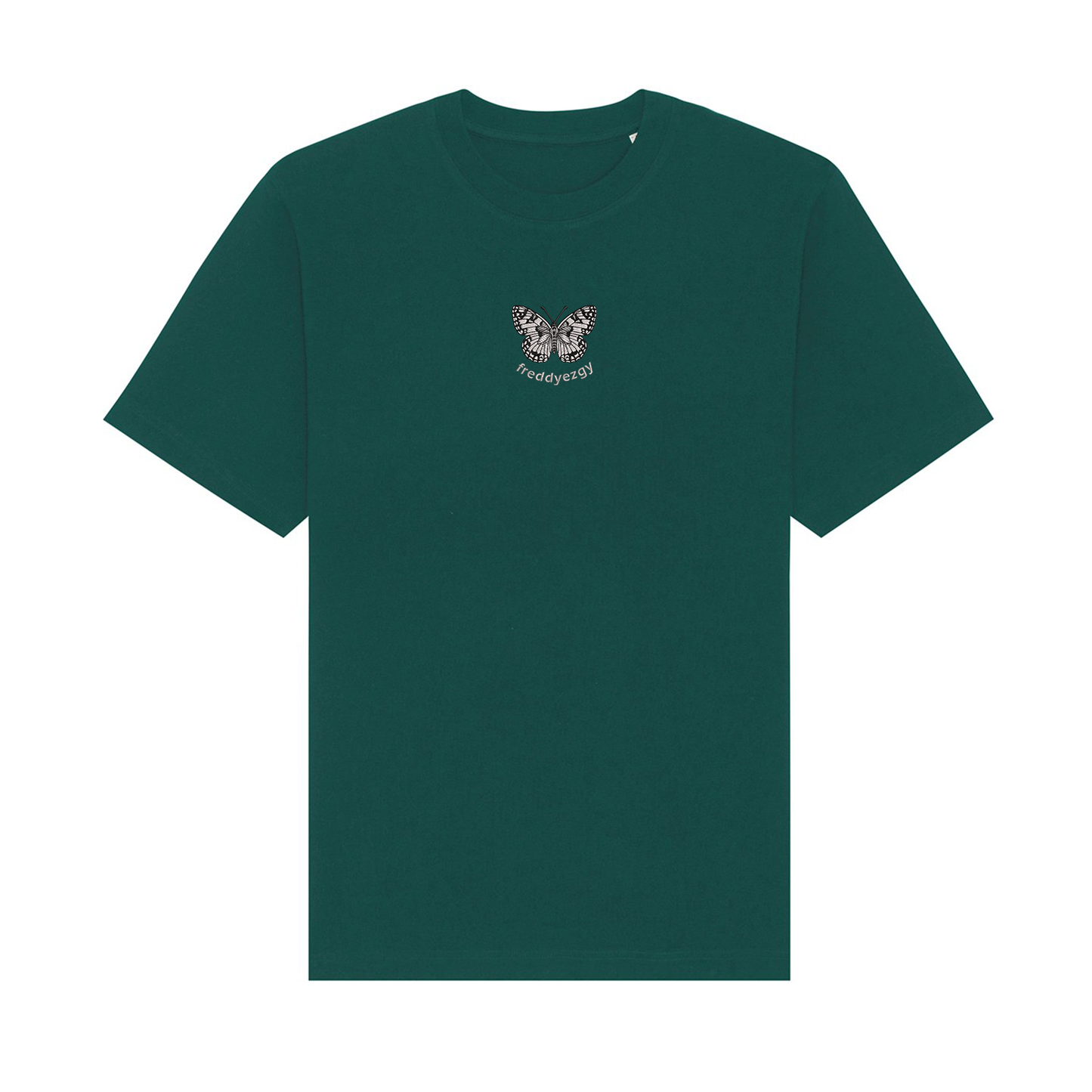 Marbled White Butterfly T-Shirt - Butterfly - Unisex Relaxed Fit