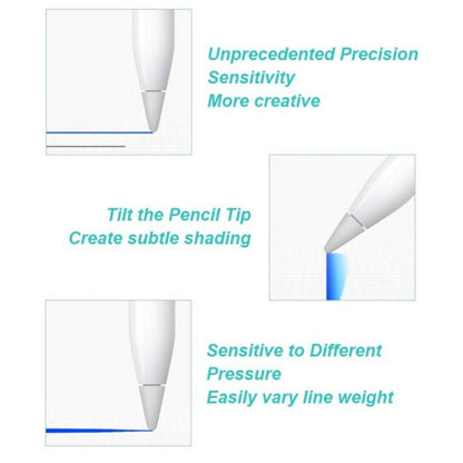 Replacement Pencil Tips for Apple Pencil 1 / 2(Red), Silicone Nib