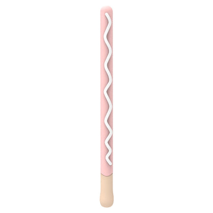 LOVE MEI For Apple Pencil 2 Stripe Design Stylus Pen Silicone Protective Case Cover, For Apple Pencil 2