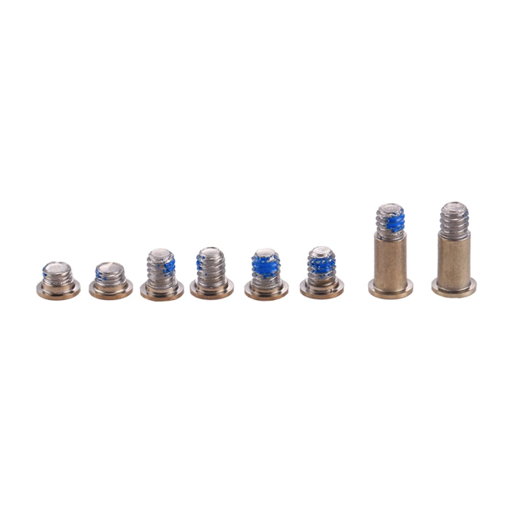 8 in 1 for Macbook 12 inch A1534 Computer Case Bottom Cover Screws (2 Long + 6 Short)