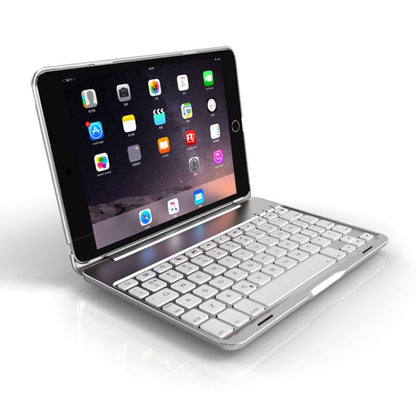 F8SM+ Laptop Version Colorful Backlit Aluminum Alloy Bluetooth Keyboard Tablet Case For iPad mini 4 / mini 5