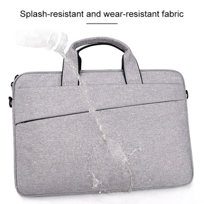 ST03S 15.4 inch Double Side Pockets Wearable Oxford Cloth Soft Handle Portable Laptop Tablet Bag, 15.4 inch Black, 15.4 inch Pink, 15.4 inch Grey, 15.4 inch Deep Space Gray, 15.4 inch Navy Blue