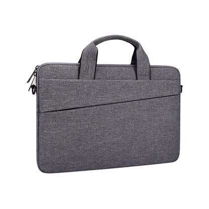ST03S 15.4 inch Double Side Pockets Wearable Oxford Cloth Soft Handle Portable Laptop Tablet Bag, 15.4 inch Black, 15.4 inch Pink, 15.4 inch Grey, 15.4 inch Deep Space Gray, 15.4 inch Navy Blue