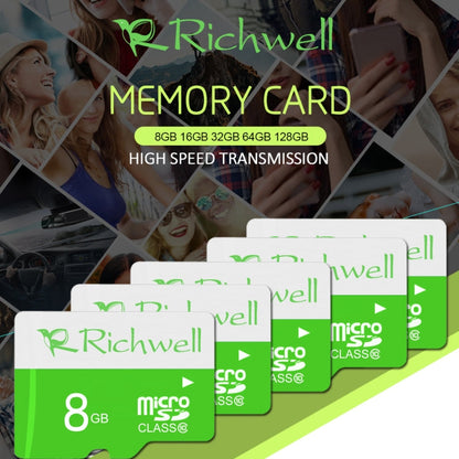 Richwell 8GB High Speed Class 10 Micro SD(TF) Memory Card, 8GB
