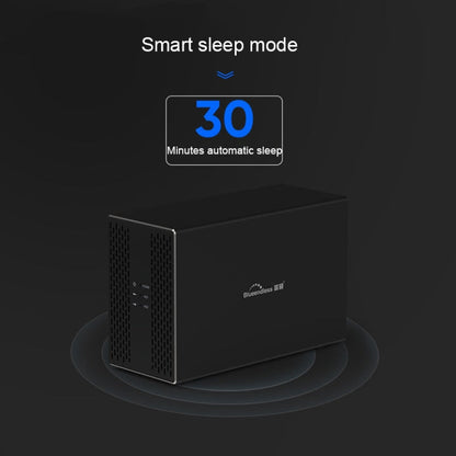 Blueendless USB-B Interface 3.5 inch 2 Bay RAID Combination Array HDD External Enclosure, USB-B