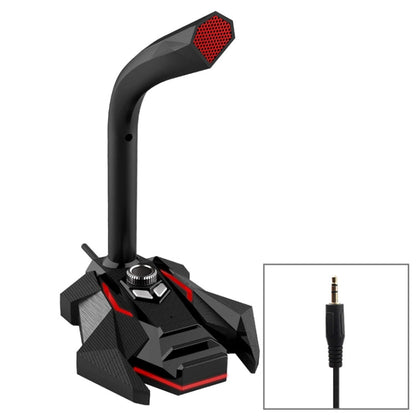 GK Desktop 3.5mm Wired Dual Mic Condenser Microphone, Compatible with PC / Mac for Live Broadcast, Show, KTV, etc., GK  3.5mm Port/White, GK  3.5mm Port/Red