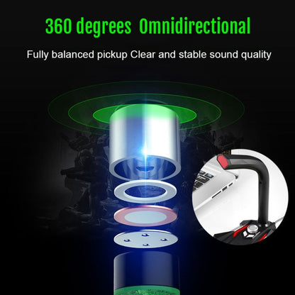 GK Desktop 3.5mm Wired Dual Mic Condenser Microphone, Compatible with PC / Mac for Live Broadcast, Show, KTV, etc., GK  3.5mm Port/White, GK  3.5mm Port/Red