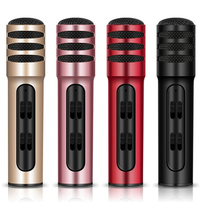 BGN-C7 Condenser Microphone Dual Mobile Phone Karaoke Live Singing Microphone Built-in Sound Card