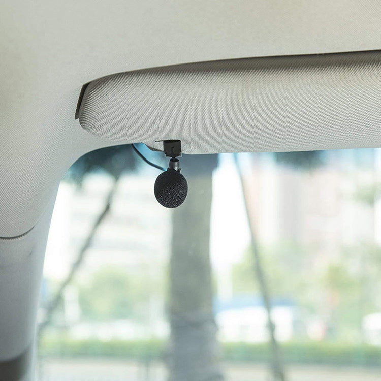ZJ015MR Stereo 2.5mm Angle Head Plug Car Navigation DVD External Paste Microphone, Length: 3m, Stereo 2.5mm Angle Head