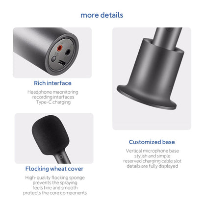 Original Xiaomi Mijia Bluetooth 5.1 Stereo Noise Reduction Karaoke Microphone