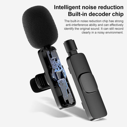LT07 8 Pin Interface Mini Wireless Lavalier Microphone, 8 Pin 1 To 1